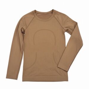 lululemon athletica Tan Long Sleeve Tee